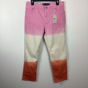 Boden Slim Straight Ombre Skimmers Size 14 Regular NWT